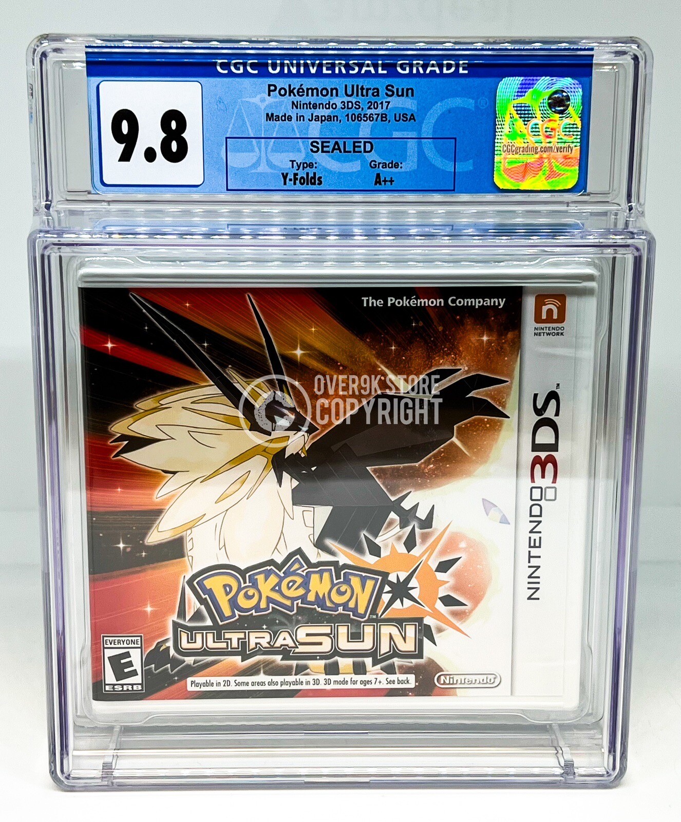 Pokémon Ultra Sun – Nintendo 3DS – CGC 9.8 A++ Sealed Graded Not VGA | WATA #001