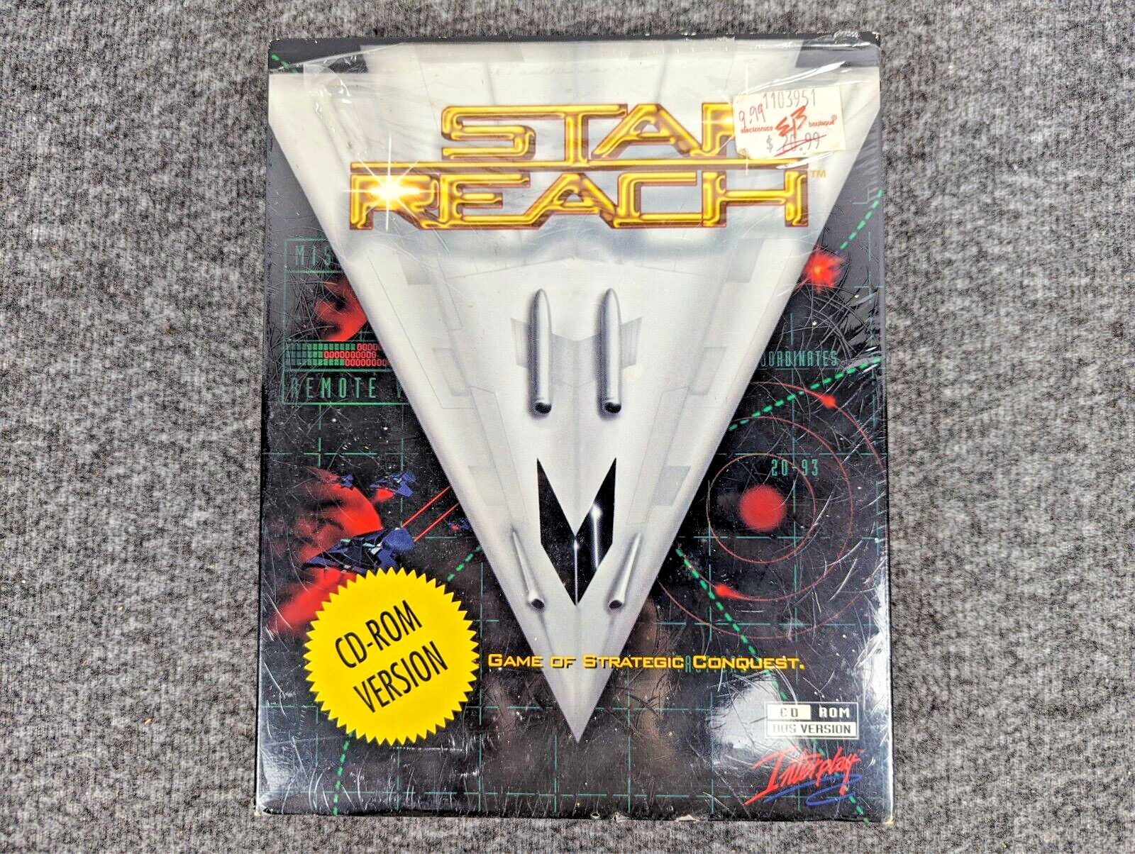 CIB Star Reach Big Box IBM PC CD-ROM (1994) Complete Rare HTF DOS Version – EUC