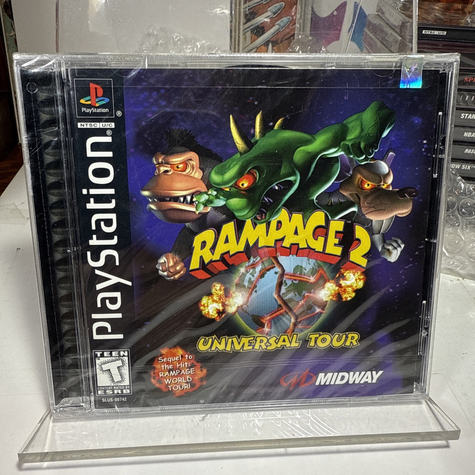 Rampage 2: Universal Tour (PlayStation 1 PS1) Brand New Factory Sealed.