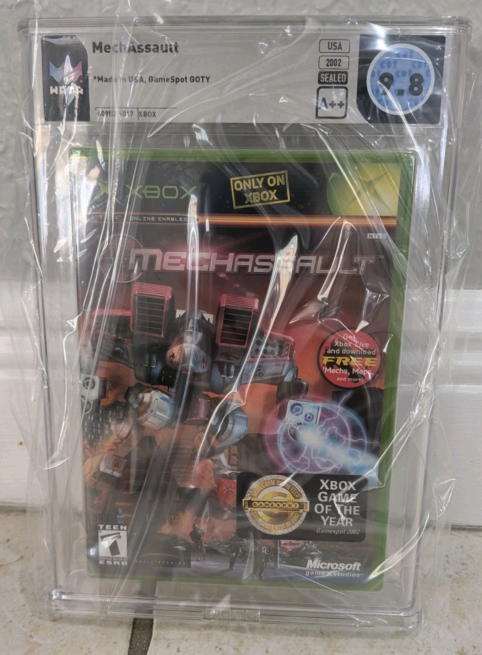Mechassault Xbox New Sealed Graded WATA 9.8 A++