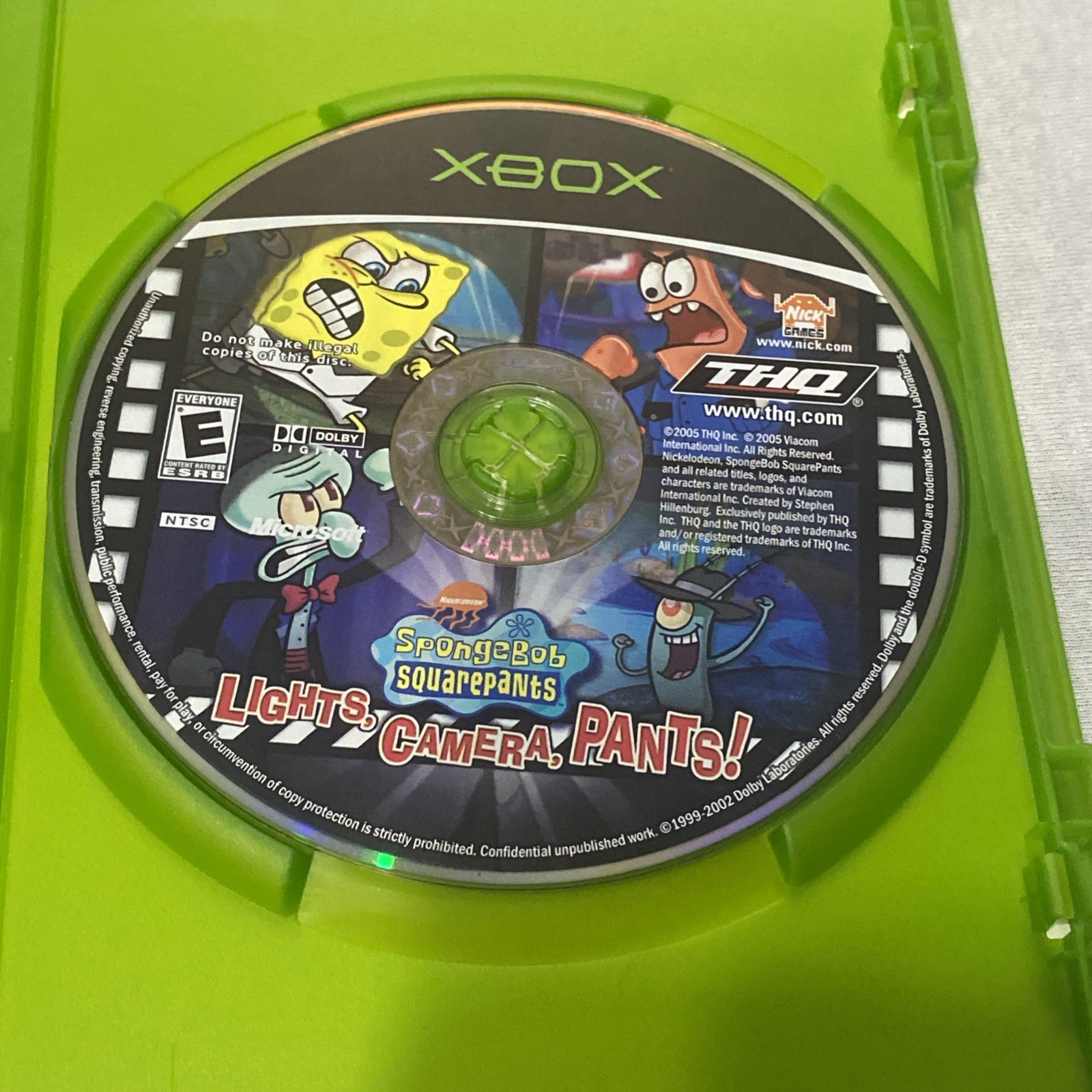 SpongeBob SquarePants: Lights, Camera, Pants! (Microsoft Xbox, 2005) – CIB