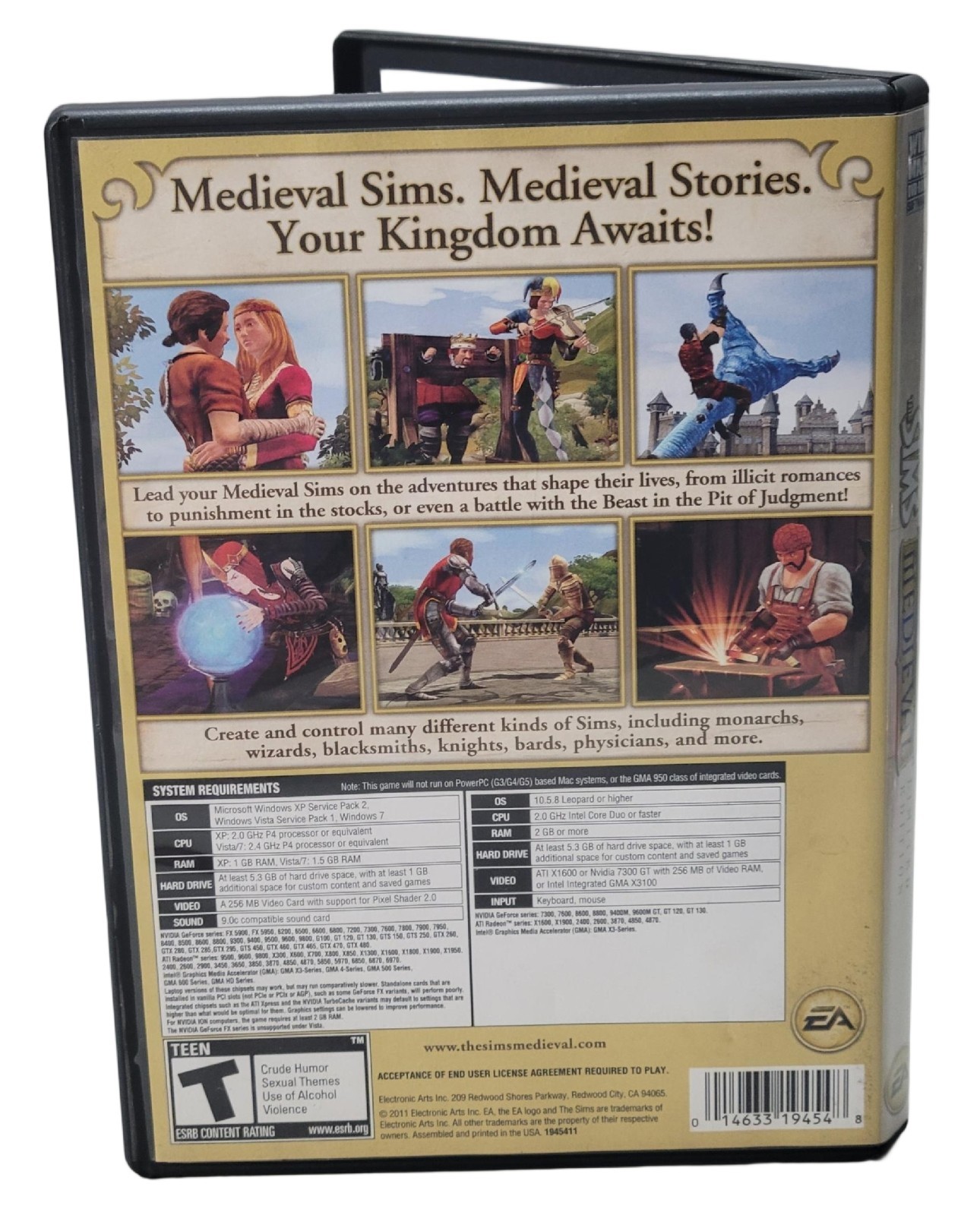 The Sims Medieval PC WIN MAC Game 2011 Complete Limited Edition