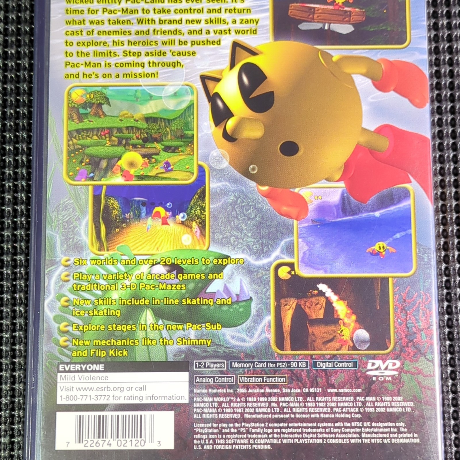 Namco Pac-Man World 2 PS2 E 2002 3D Platformer Action & Adventure NTSC-U/C