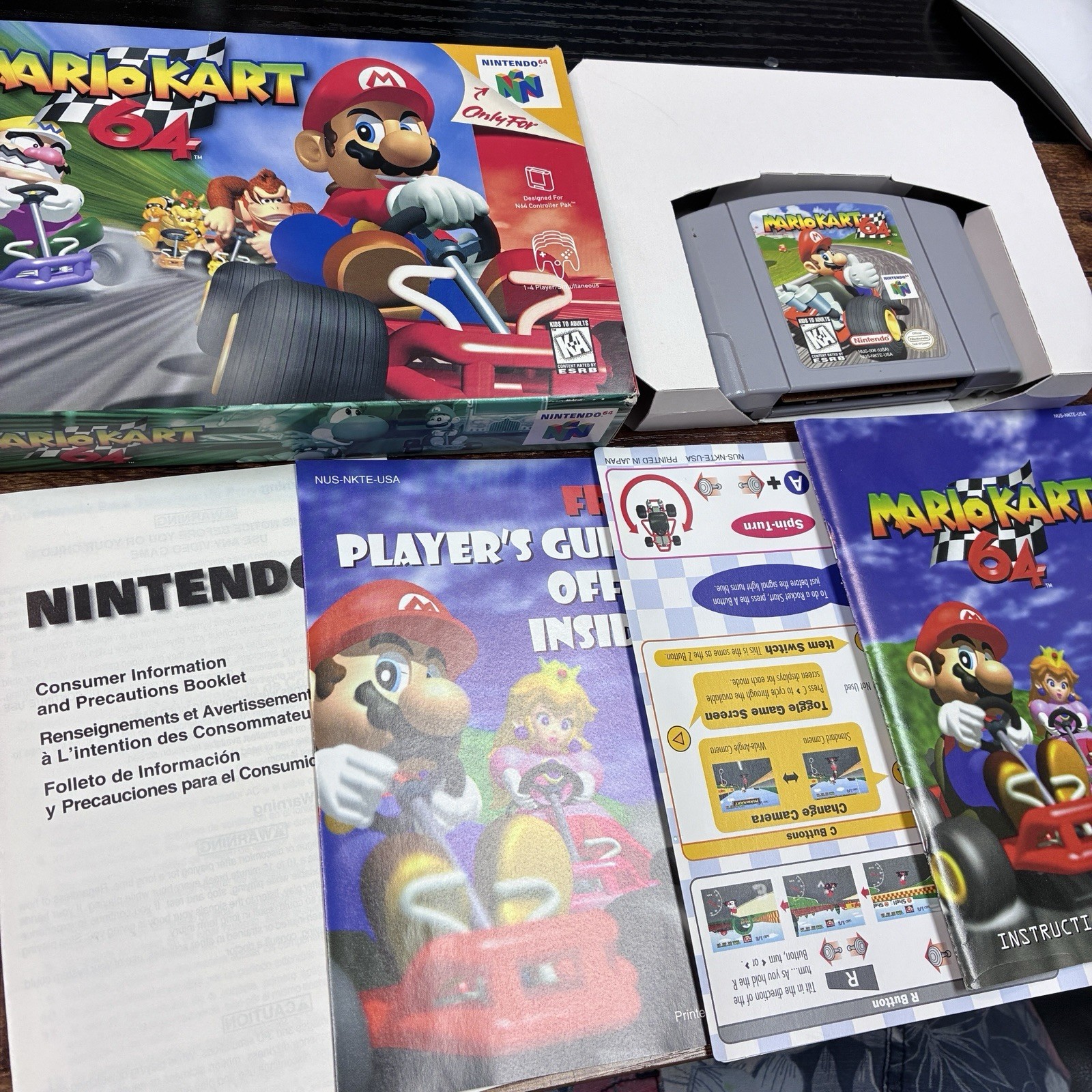 Mario Kart 64 (Nintendo 64, 1997) CIB 100% Complete In Box! High Grade! 🔥