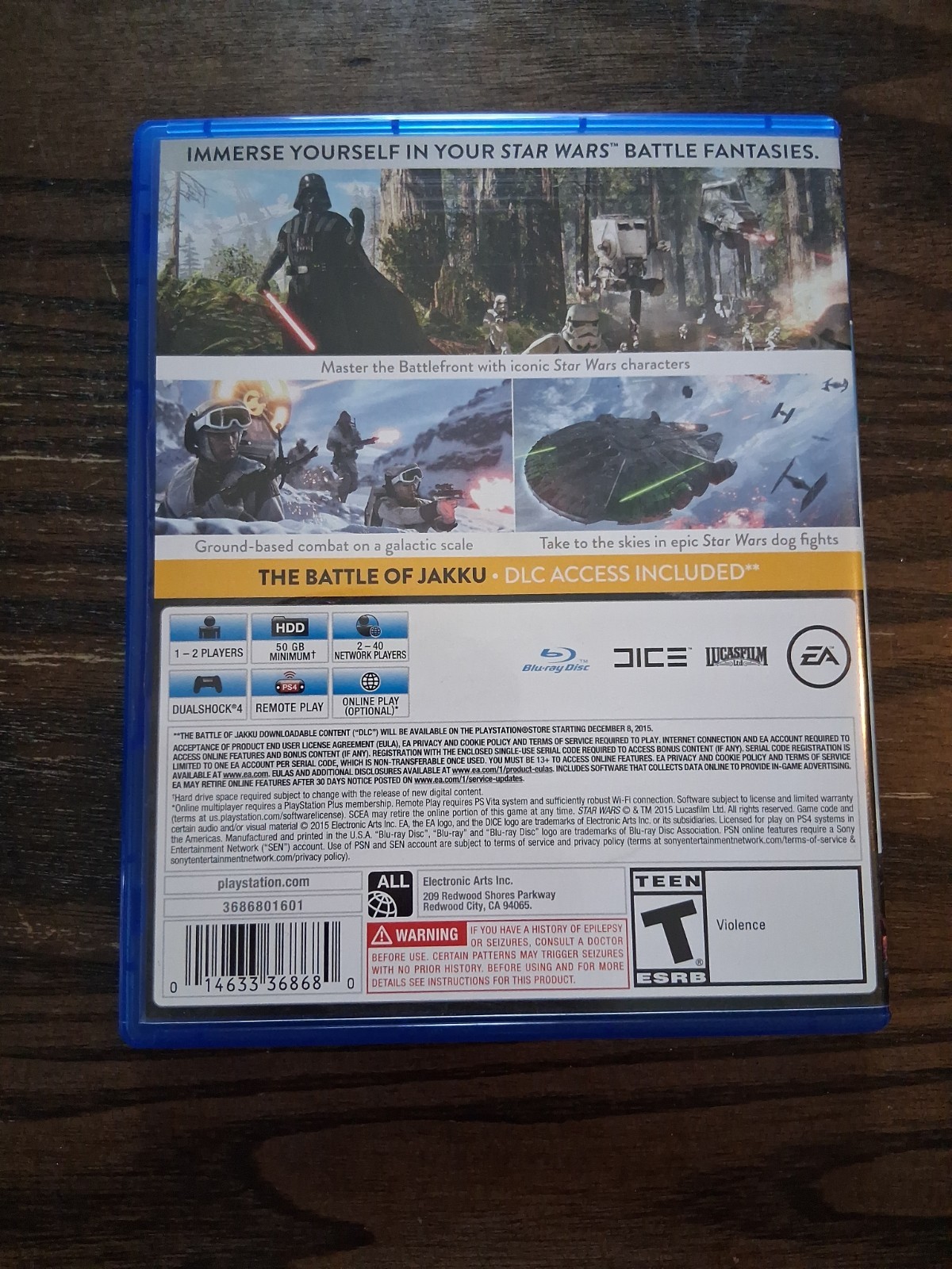 Star Wars: Battlefront Standard Edition PS4 PlayStation 4, EA Brand New Sealed