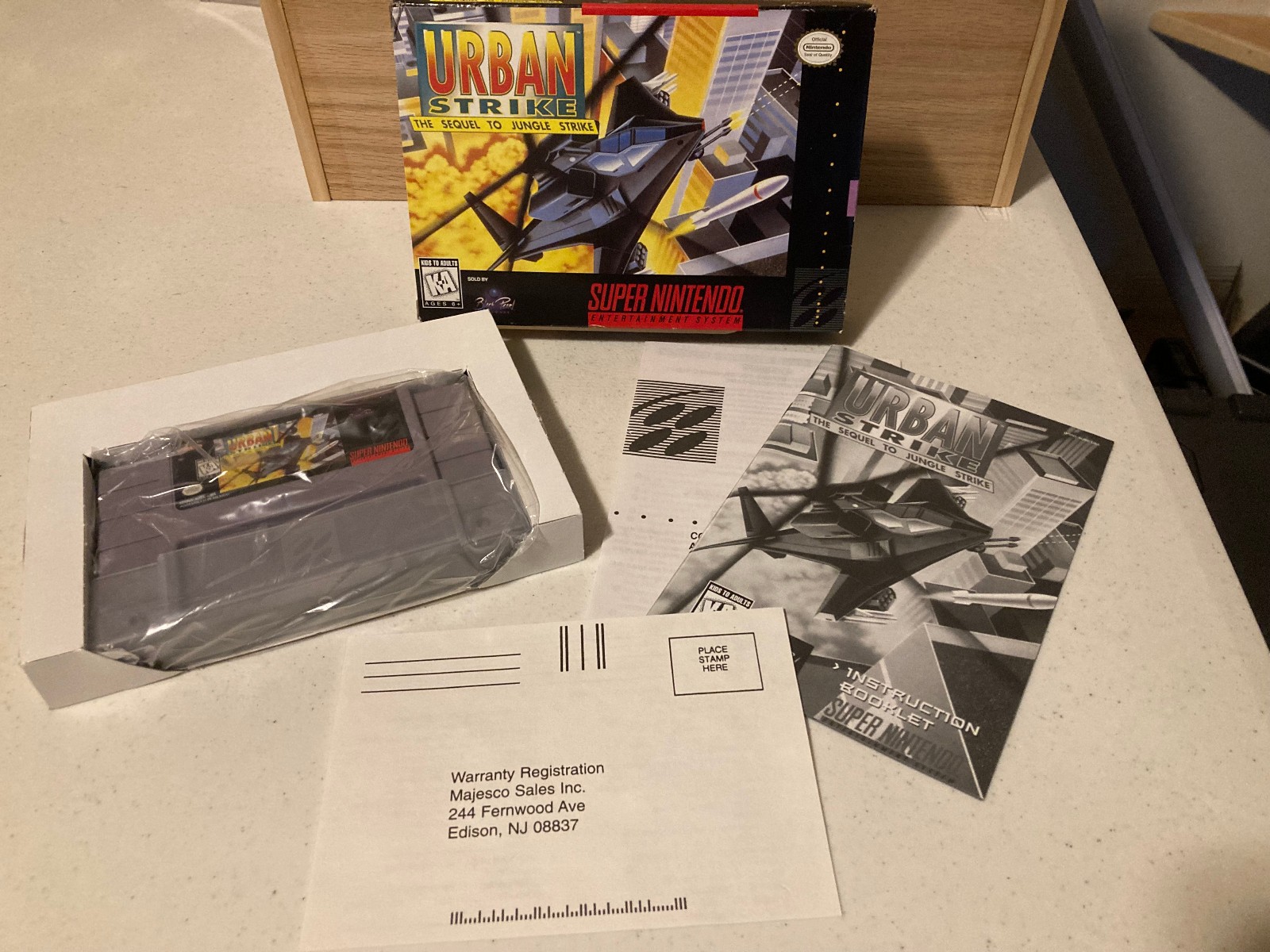 Urban Strike Super Nintendo SNES CIB Complete in Box with Manual