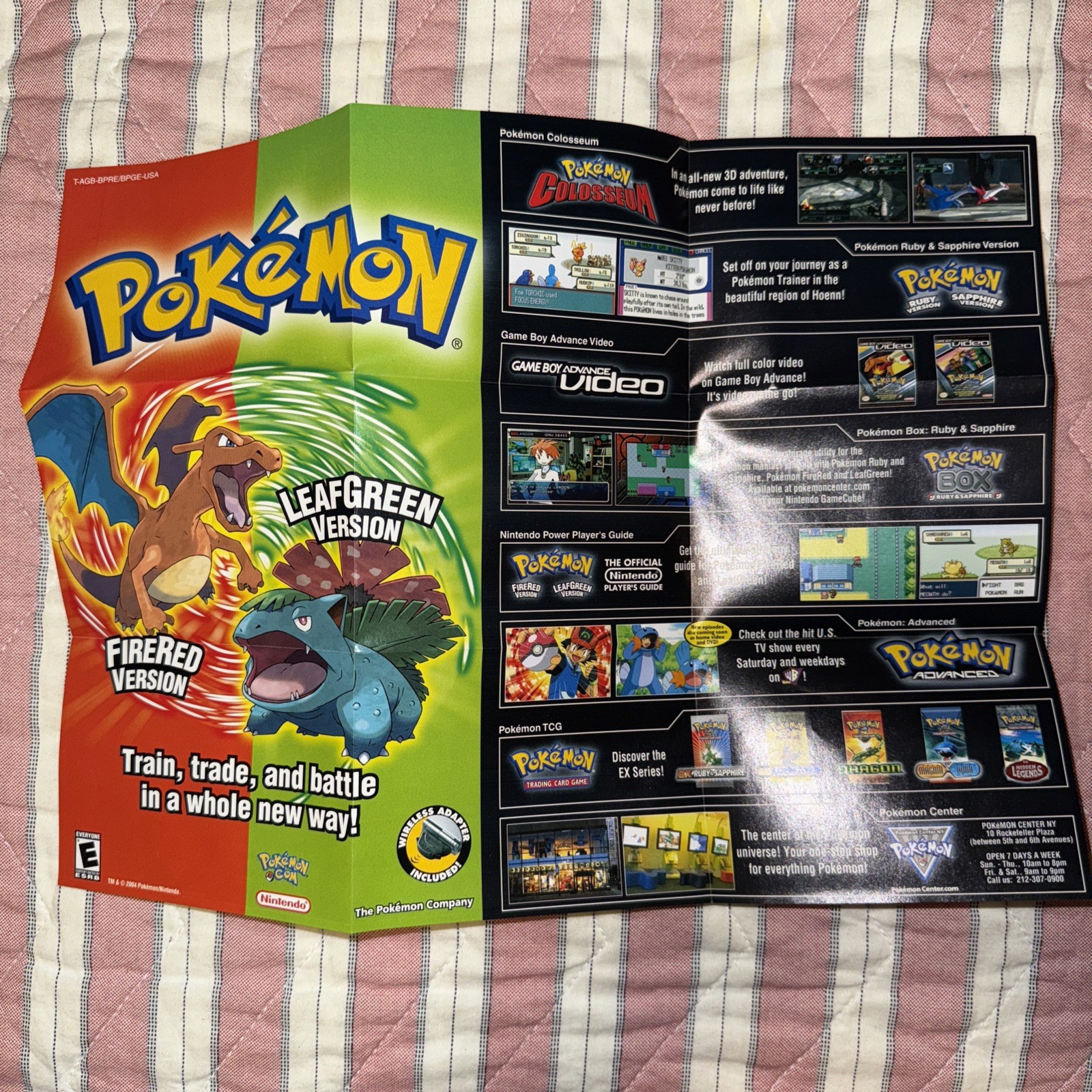 Pokemon: FireRed Version (Nintendo Game Boy Advance, 2004)