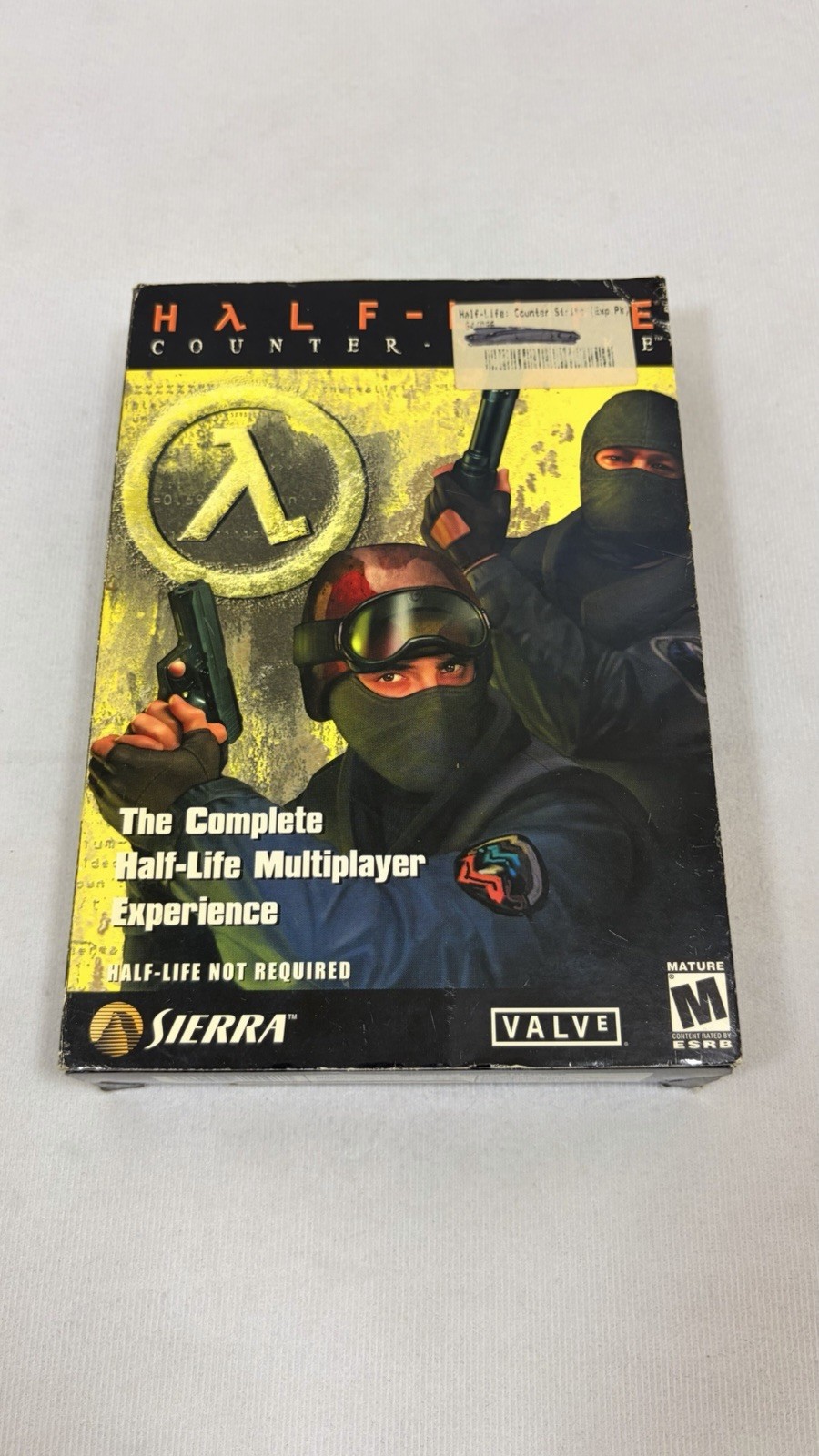 Half-Life Counter Strike 2002 PC Game Disc & Manual Sierra CIB Untested AS-IS