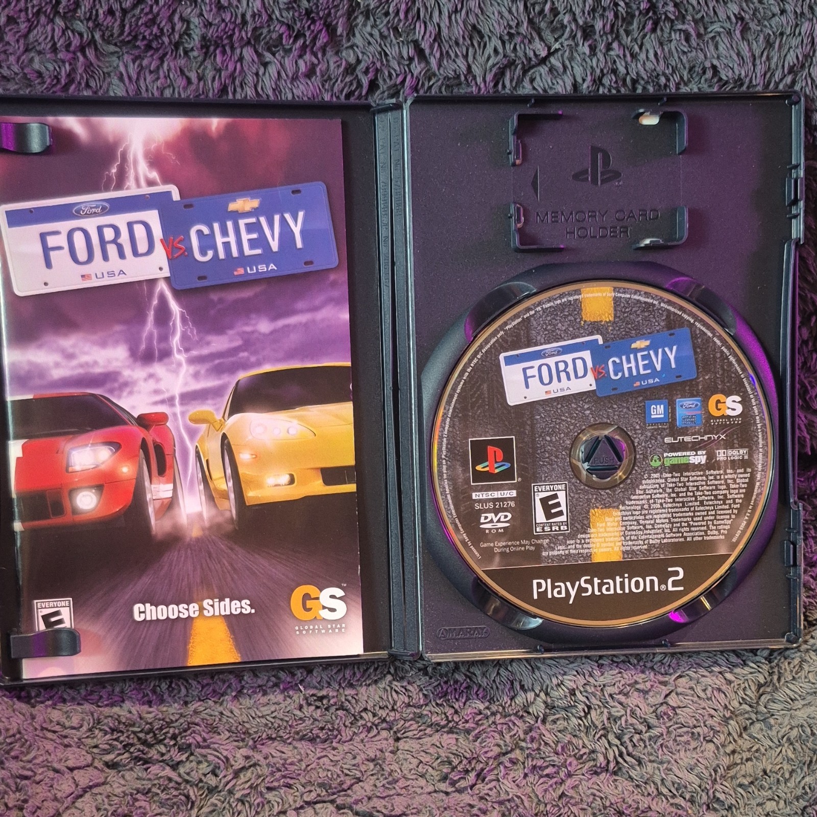Global Star Software Ford Vs. Chevy PlayStation 2 Racing Multiplayer Manual