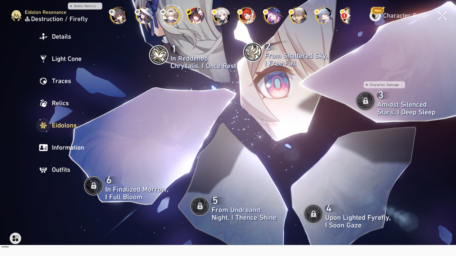 Honkai Star Rail/ HSR E2 Firefly/E2 Ruan mei 100 pulls