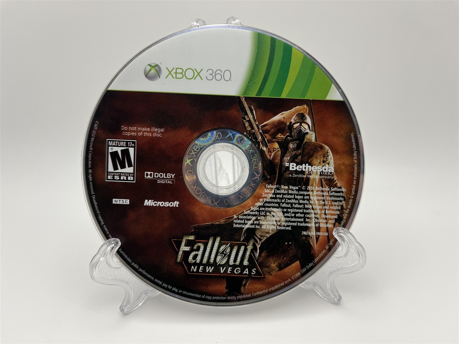 Fallout: New Vegas (Xbox 360, 2010) Clean Tested – LN Disc – Free Ship
