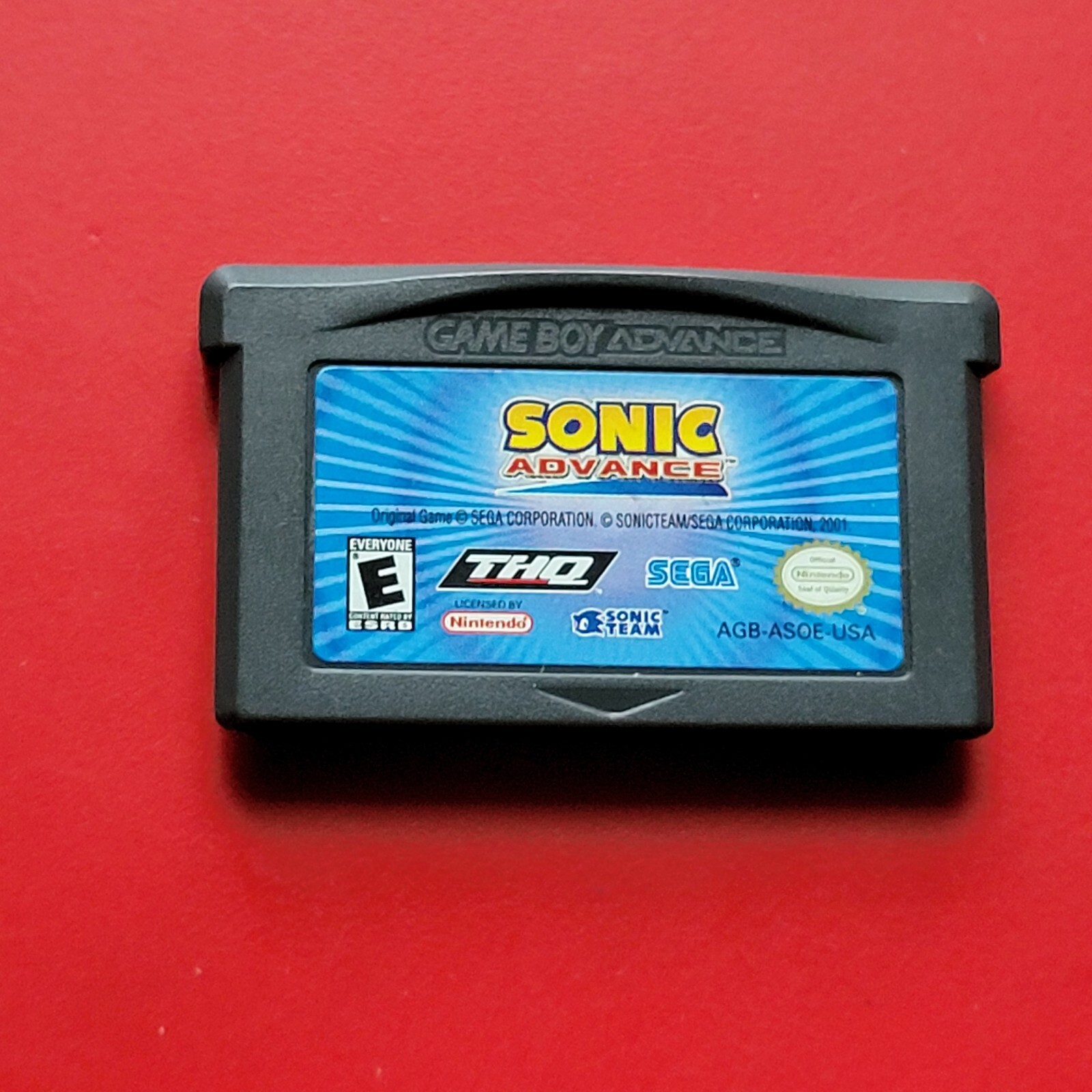 Sonic Game Boy Advance Nintendo GBA THQ Authentic Saves