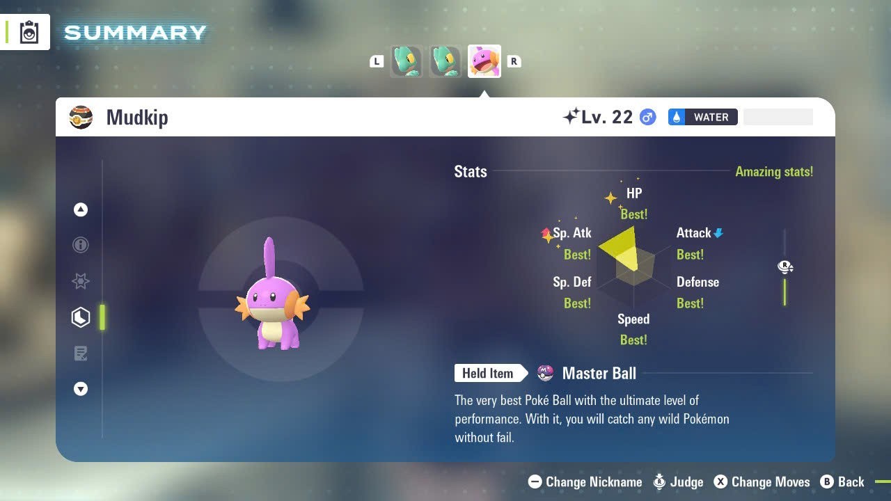 ✨COMBO SHINY ALPHA TORCHIC & TREECKO & MUDKIP ✨6IV MAX EV⭐POKEMON LEGENDS ZA
