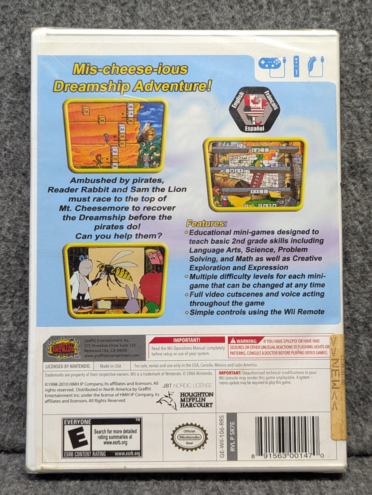 Rare New Sealed: Reader Rabbit 2nd Grade (Nintendo Wii, 2011) GameStop Label New