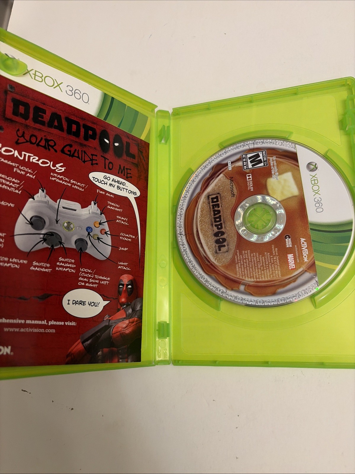 Deadpool (M) – Microsoft Xbox 360 Xbox 360 Video Games Hero Game Marvel RARE