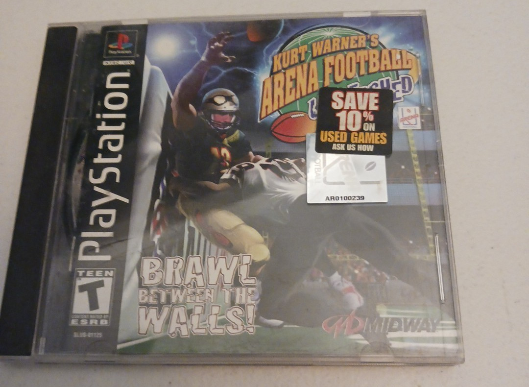 Kurt Warner’s Arena Football Unleashed (Sony PlayStation 1, 2000) / Black Label