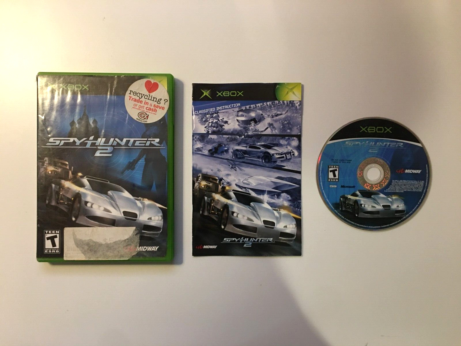 Spy Hunter 2 (Microsoft Xbox Original, 2003) Midway – CIB Complete – US Seller