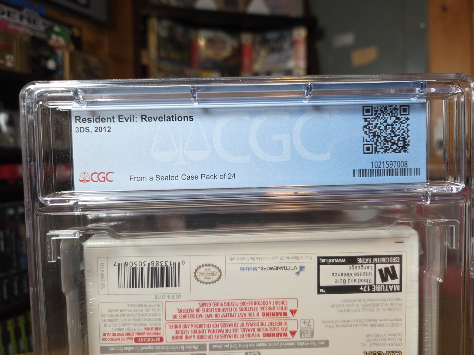 (ERROR UPSIDE-DOWN) CGC 9.6 A++ Resident Evil Revelations (Nintendo 3DS) Graded