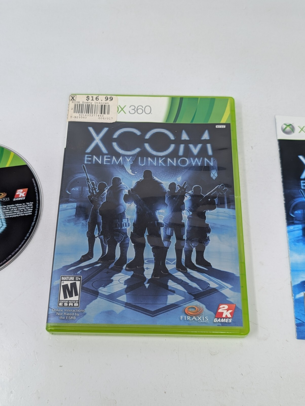 XCOM Enemy Unknown Xbox 360 Complete CIB Clean