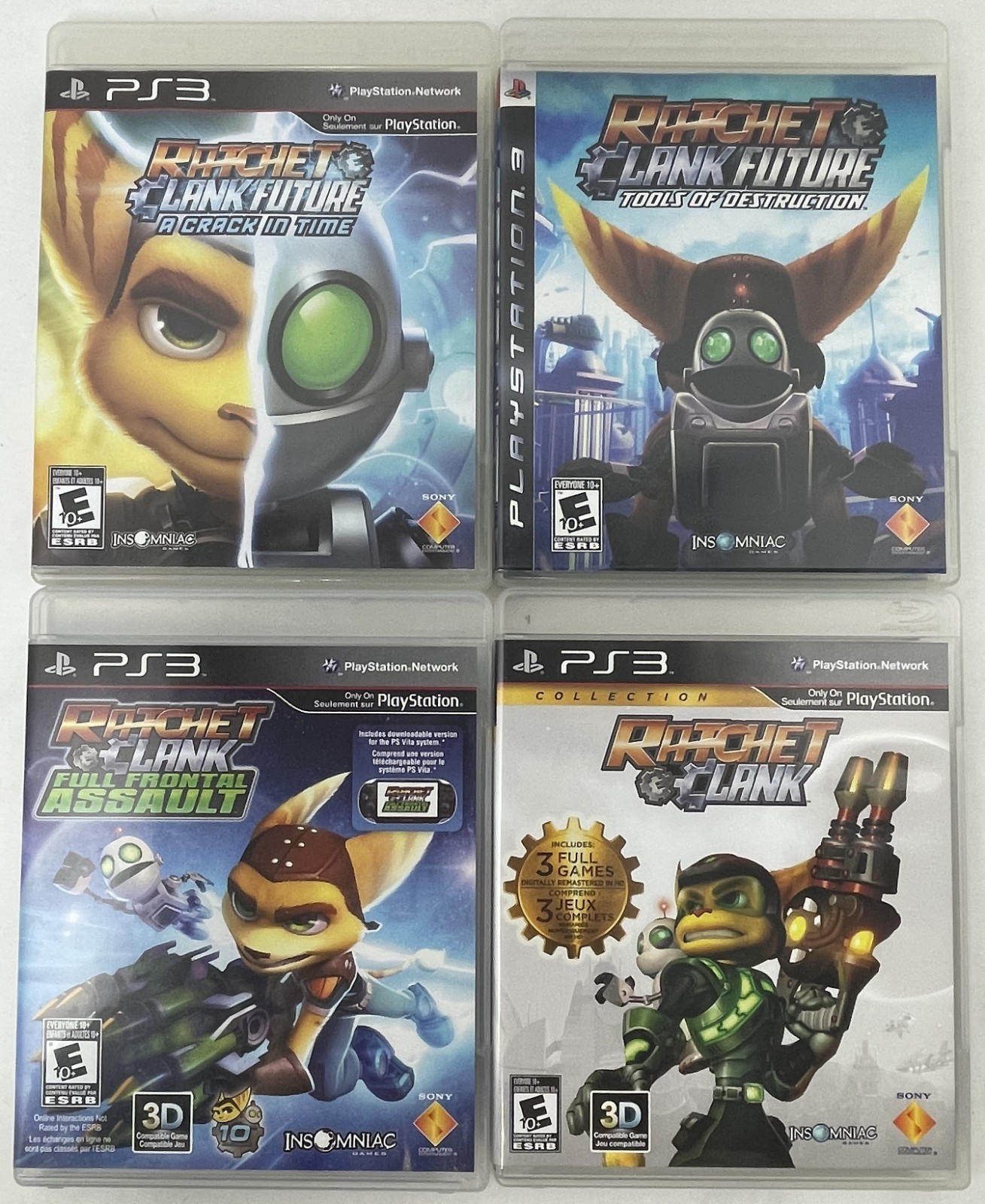 Ratchet & Clank Collection PlayStation 3 LOT of 4 Games – Tested Clean Discs