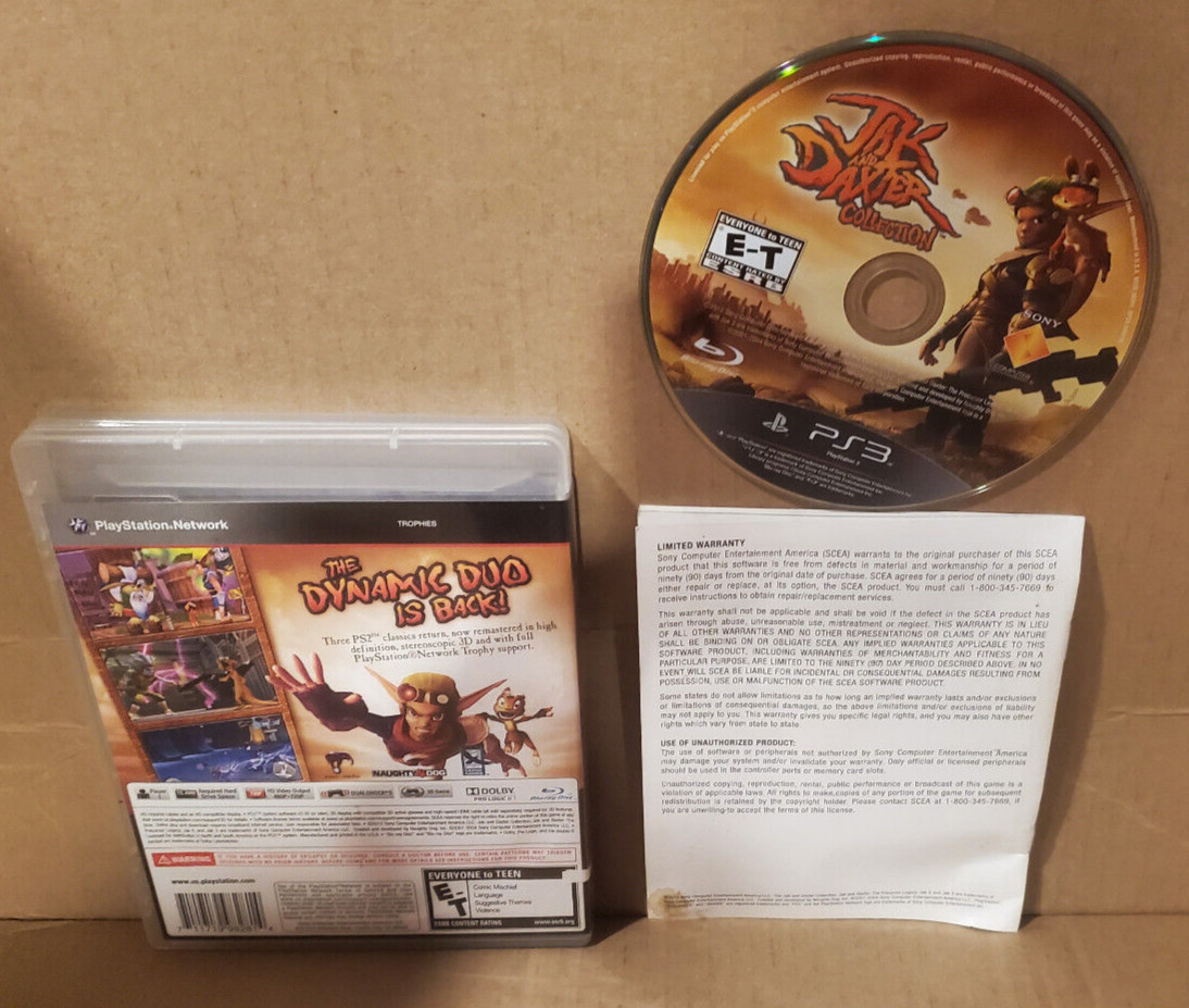 Jak and Daxter Collection (Sony PlayStation 3, 2012) Complete CIB