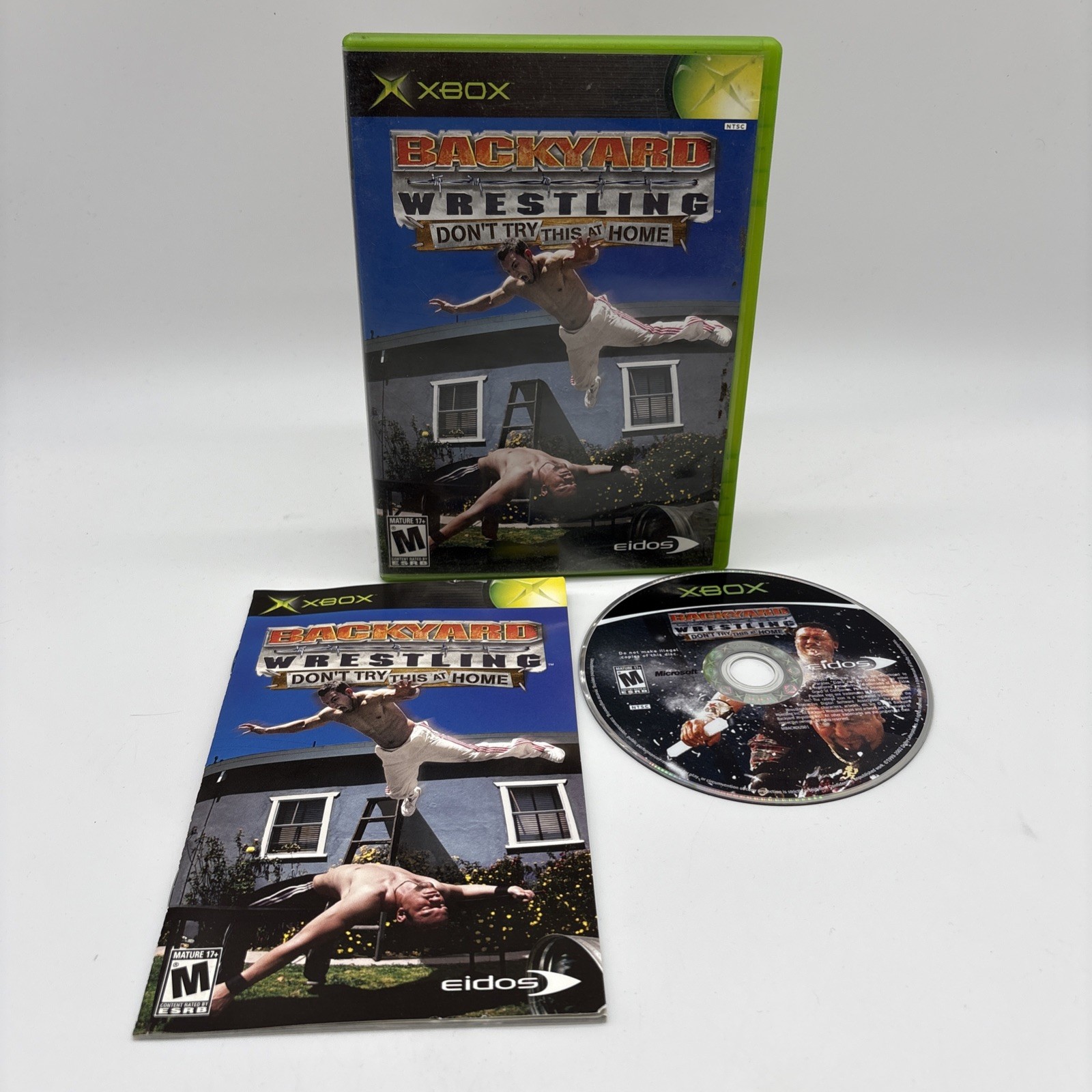 🔥Backyard Wrestling: Don’t Try This at Home Microsoft Xbox, 2003 CIB Tested