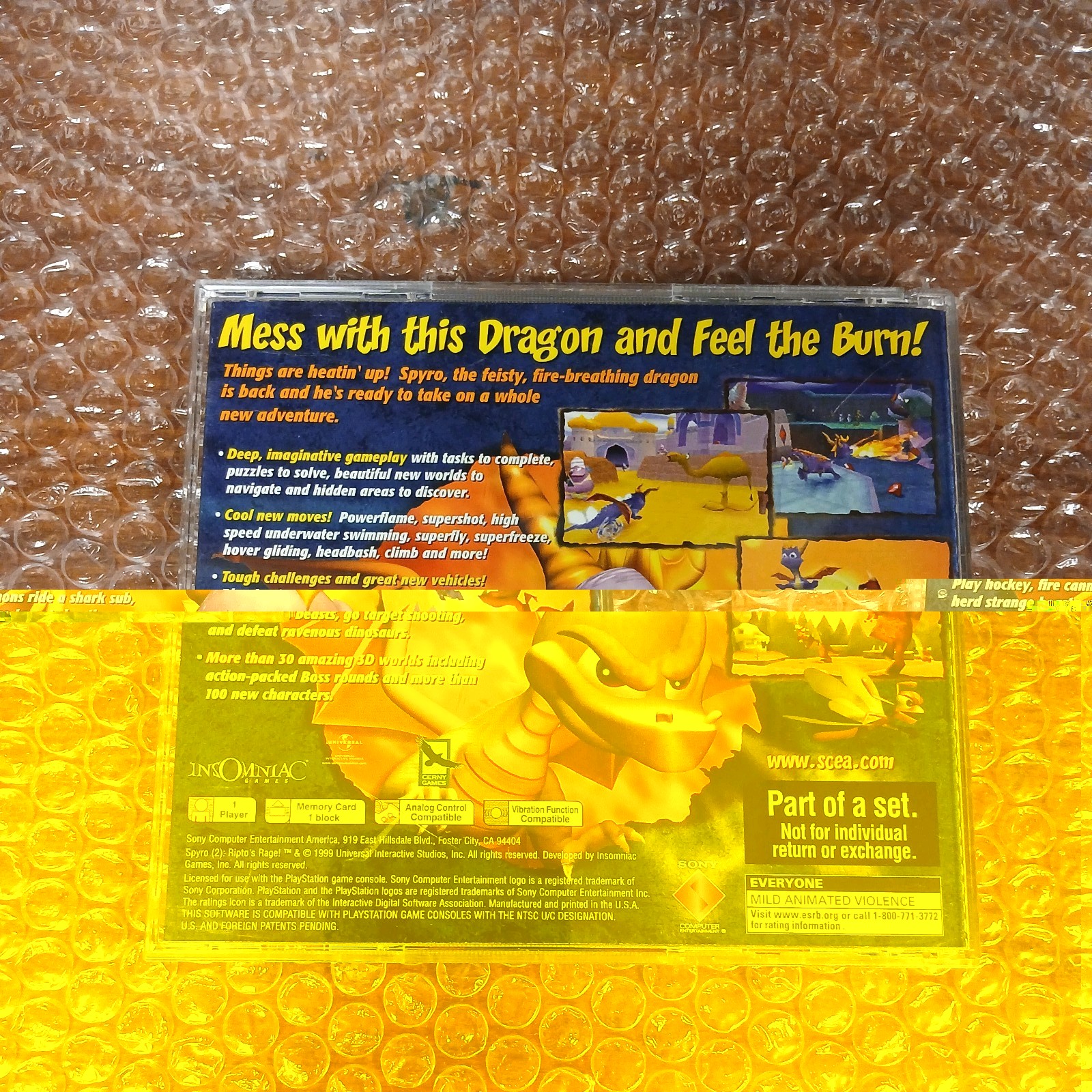Spyro Ripto’s Rage Collector’s Edition PlayStation 1 PS1 CIB – Tested