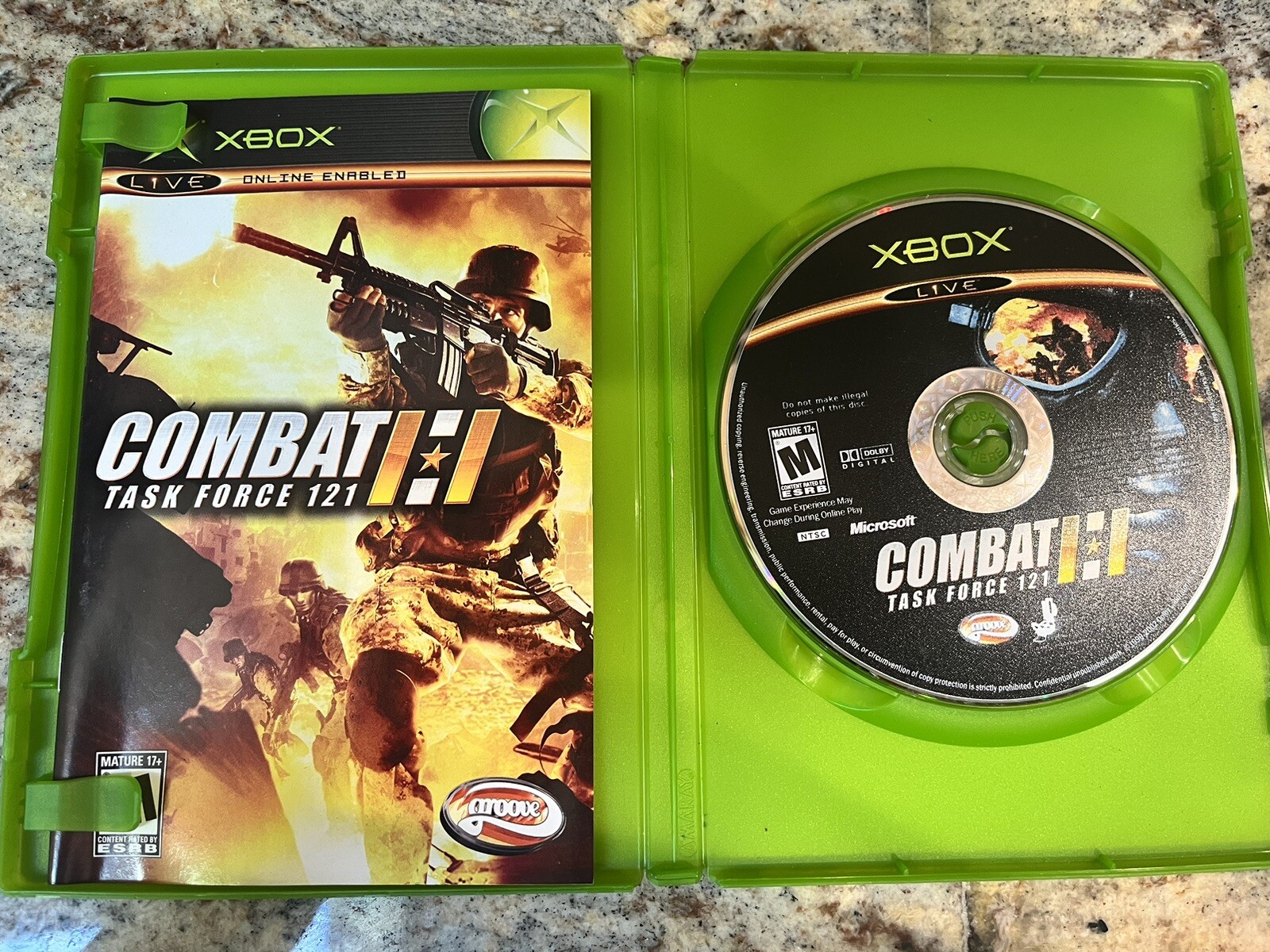 Combat Task Force 121 (Microsoft Xbox, 2005) Complete in Box (CIB) with Manual