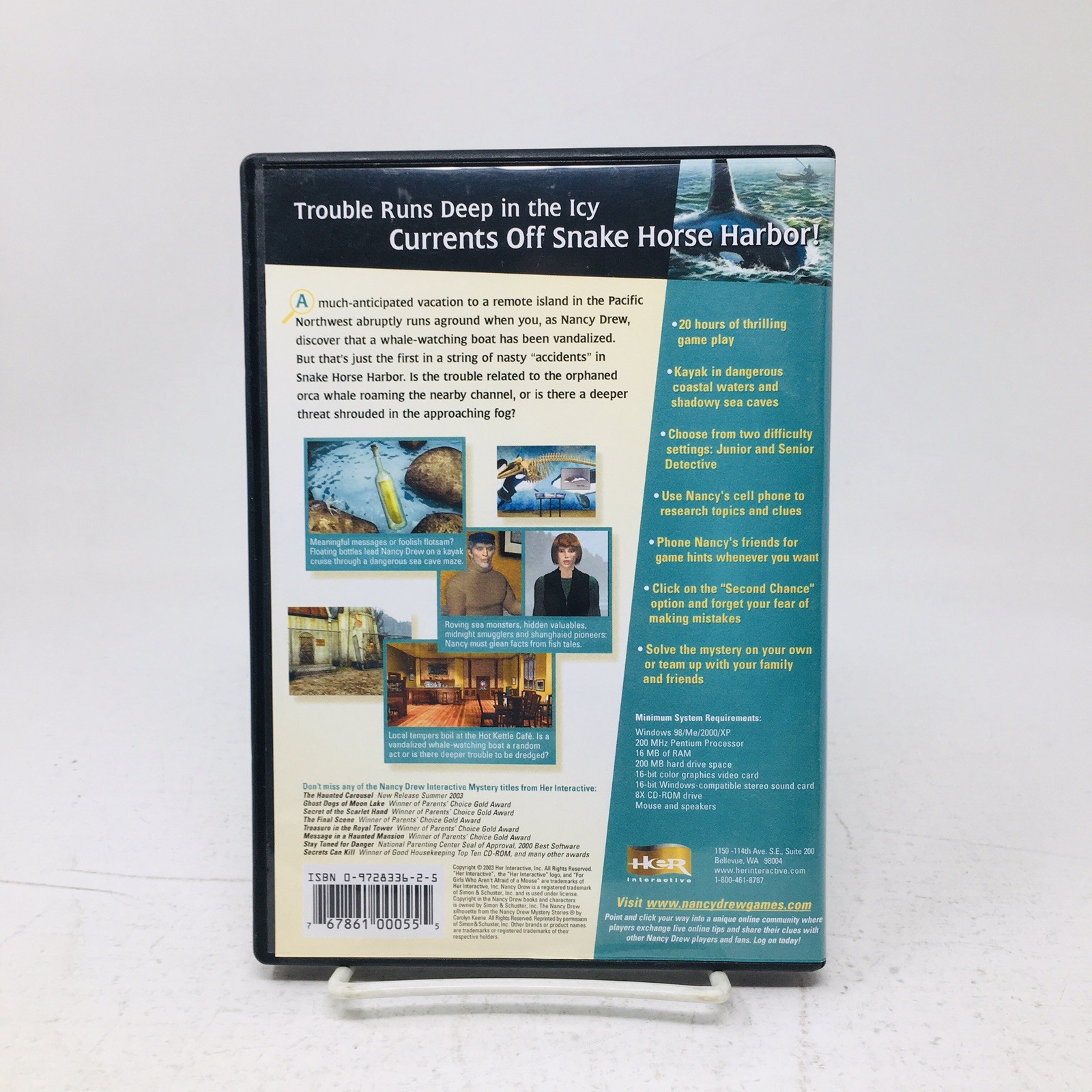 Nancy Drew #9 Danger on Deception Island PC CD-ROM Mystery Game 20 hours play