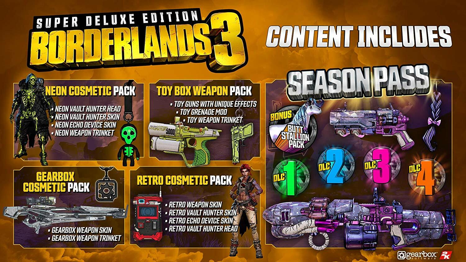 Borderlands 3 *SUPER DELUXE EDITION* (PS4) New *LIMITED STEELBOOK*