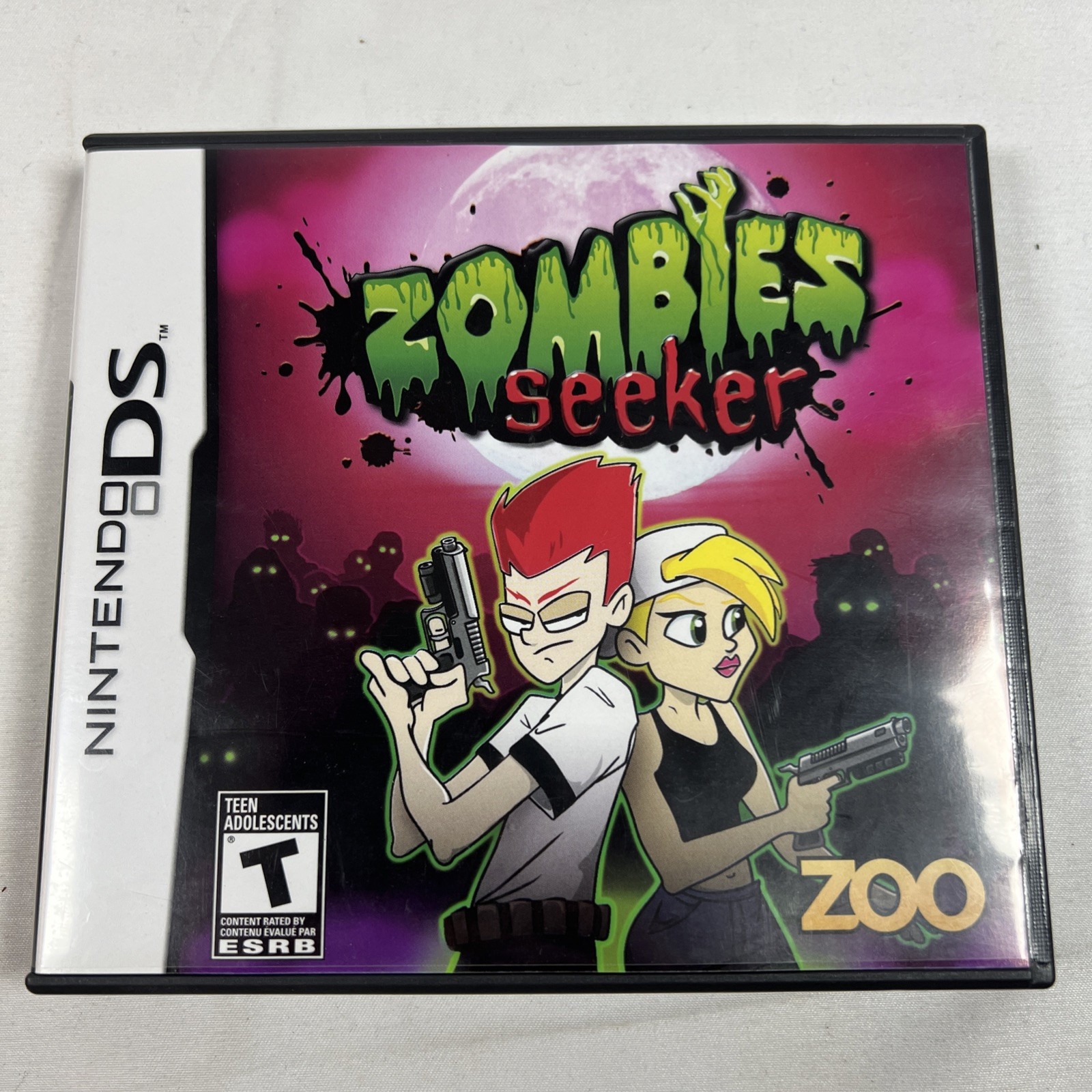 Zombies Seeker Nintendo DS Zoo 7 Raven Studios Complete CIB