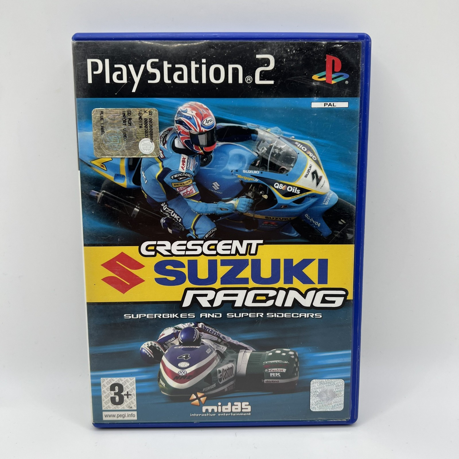 Crescent Suzuki Racing PS2 Sony Playstation 2 PAL ITA Game Used COMPLETE
