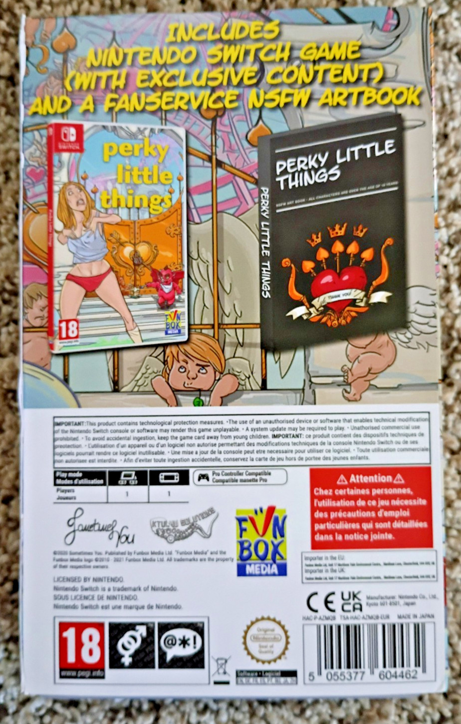 Perky Little Things (Nintendo Switch) Complete w/Art Book