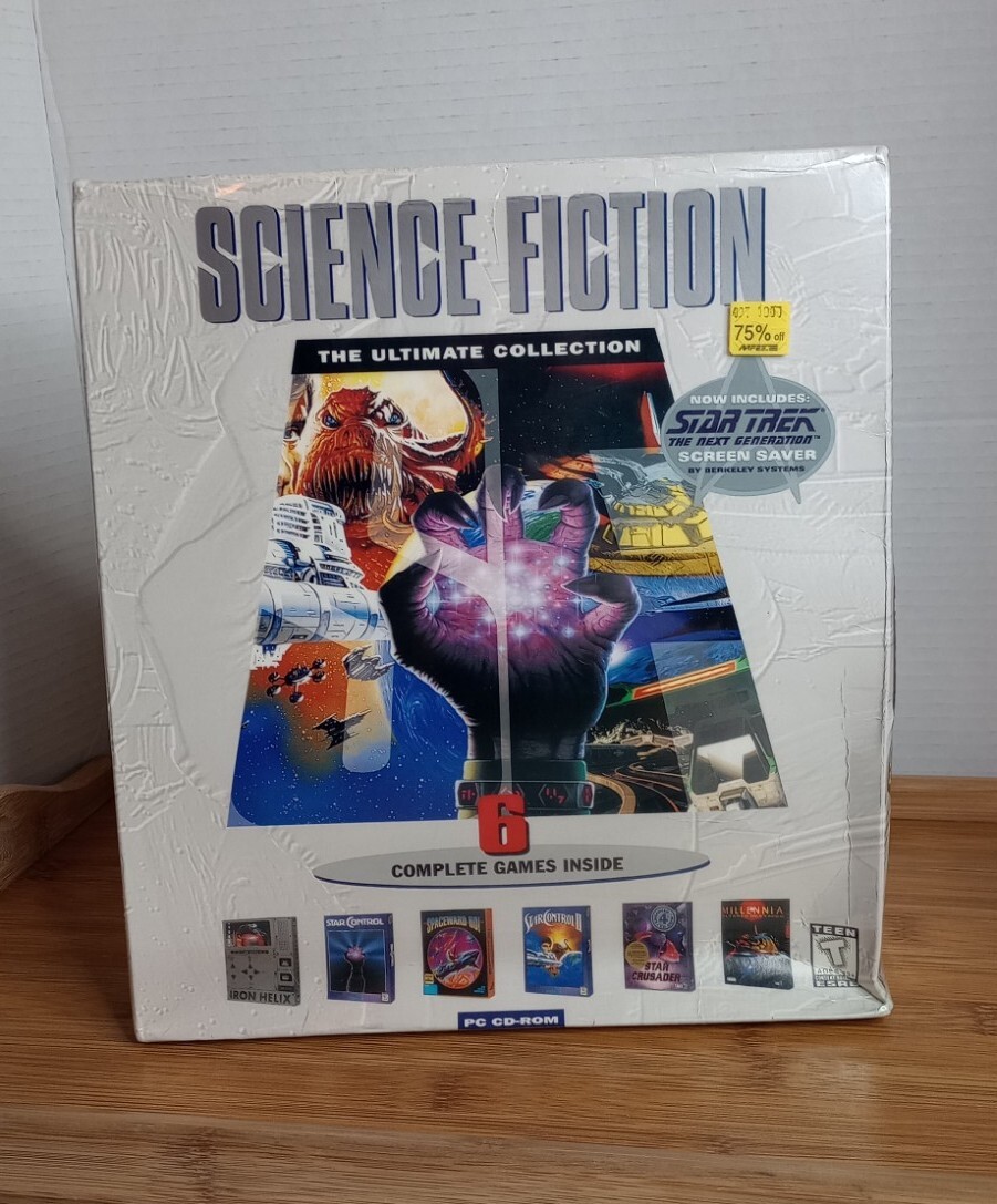 Science Fiction The Ultimate Collection – 6 NOS PC Games. Sealed. Vintage