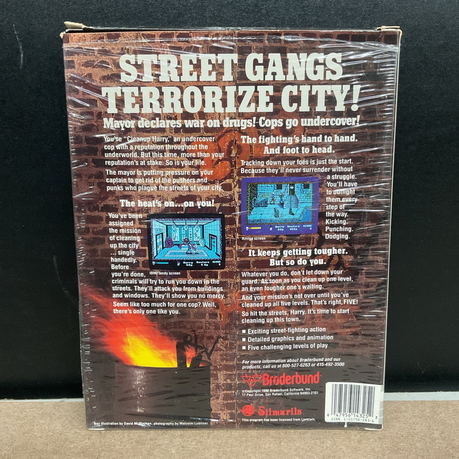 Operation Cleanstreets Big Box Atari ST 1988 Brøderbund – No Game