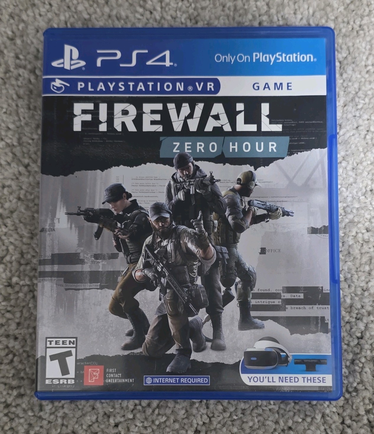 Firewall Zero Hour PS4 VR Shooter T-Teen Internet Required 2018 Sony Interactive