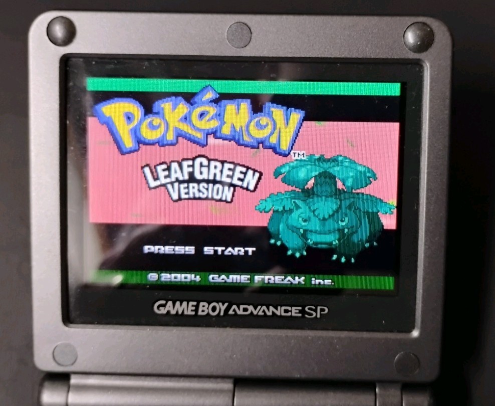 Pokemon LeafGreen Version Nintendo Game Boy Advance Authentic Cartridge tested