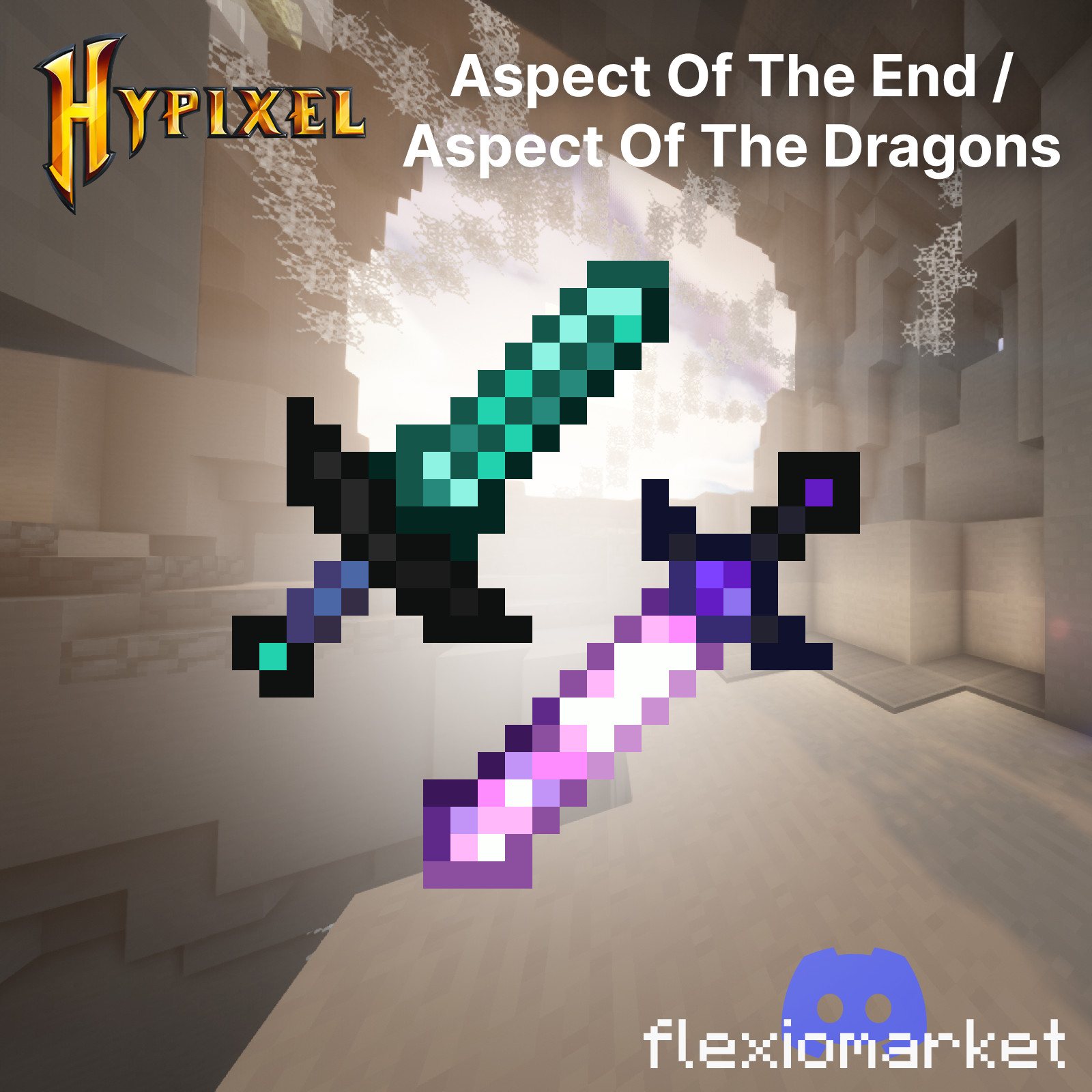 Skyblock Hypixel | Aspect Of The End & Aspect Of The Dragons (MAXED) | 100% Safe
