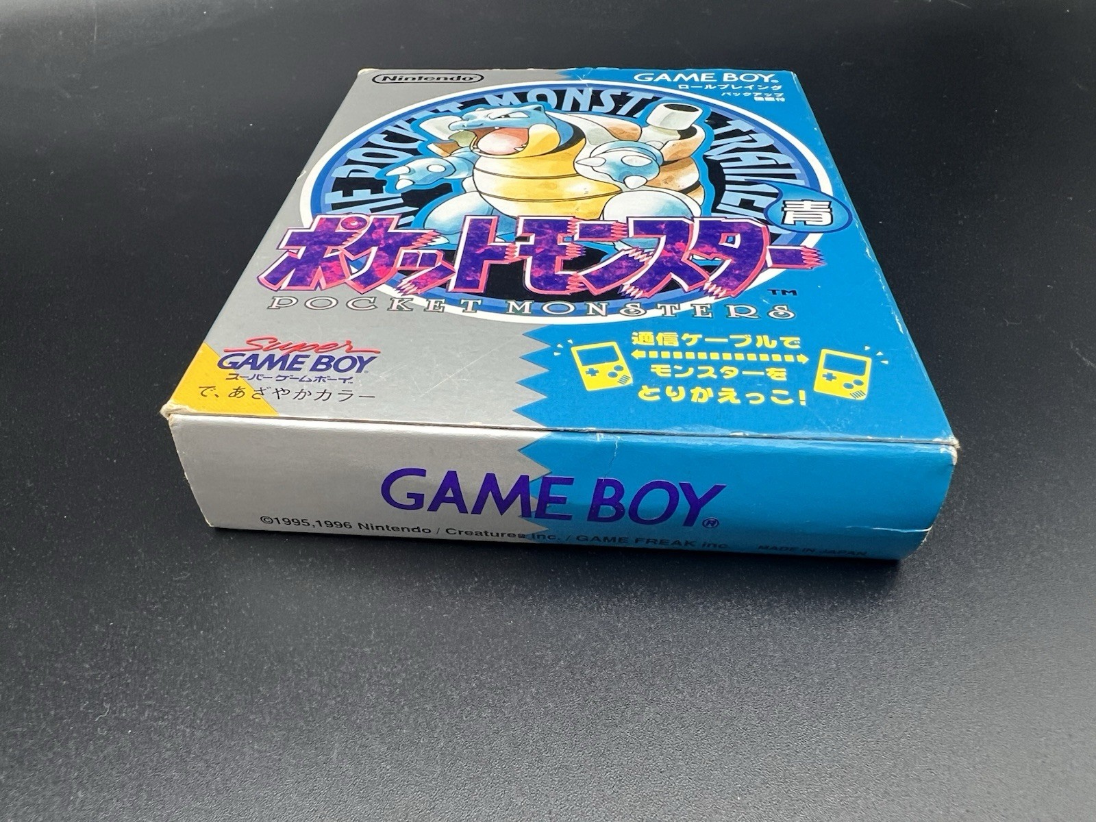 Pocket Monster Blue blastoise Nintendo Gameboy GB W/Boxed and Manual Japanese