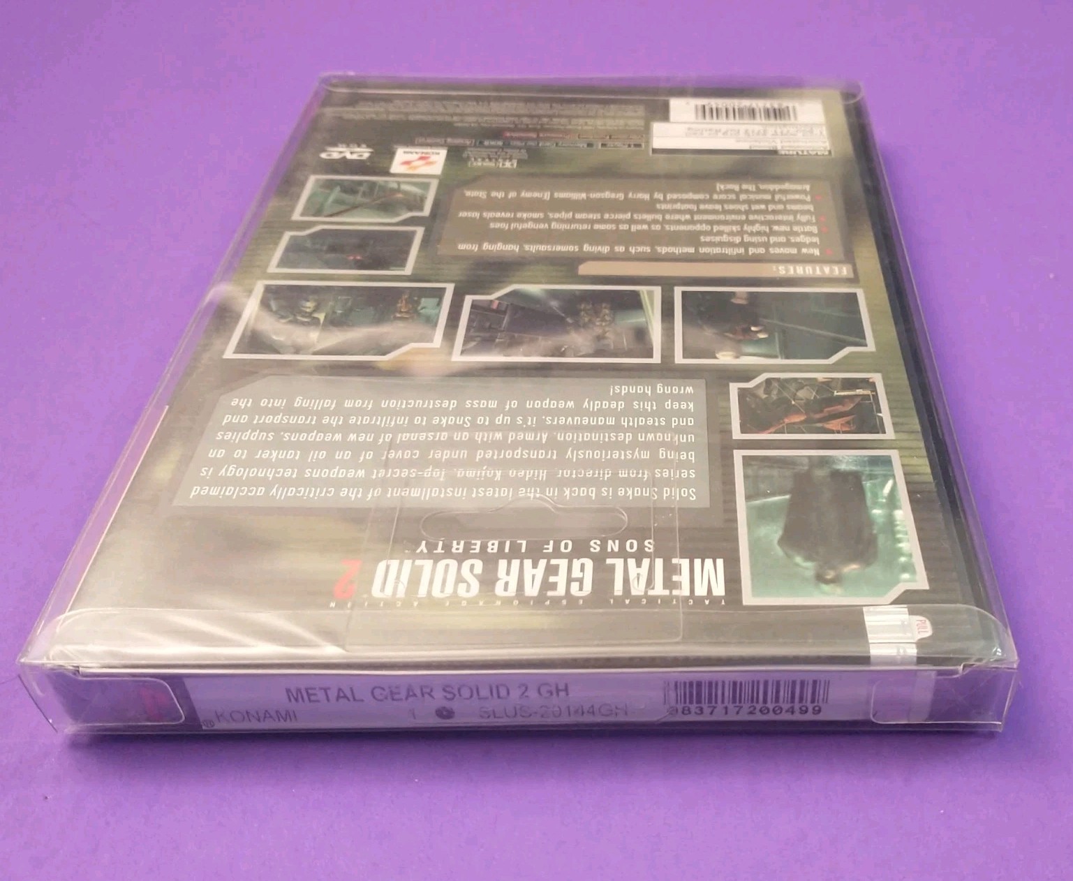 SEALED Metal Gear Solid 2 Greatest Hits (Sony PS2) Protective Case SAFE SHIPPING