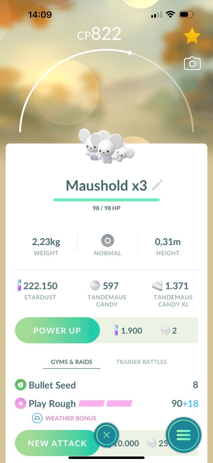 Pokémon Go | Maushold (Family of Three) | Trade 20K Stardust