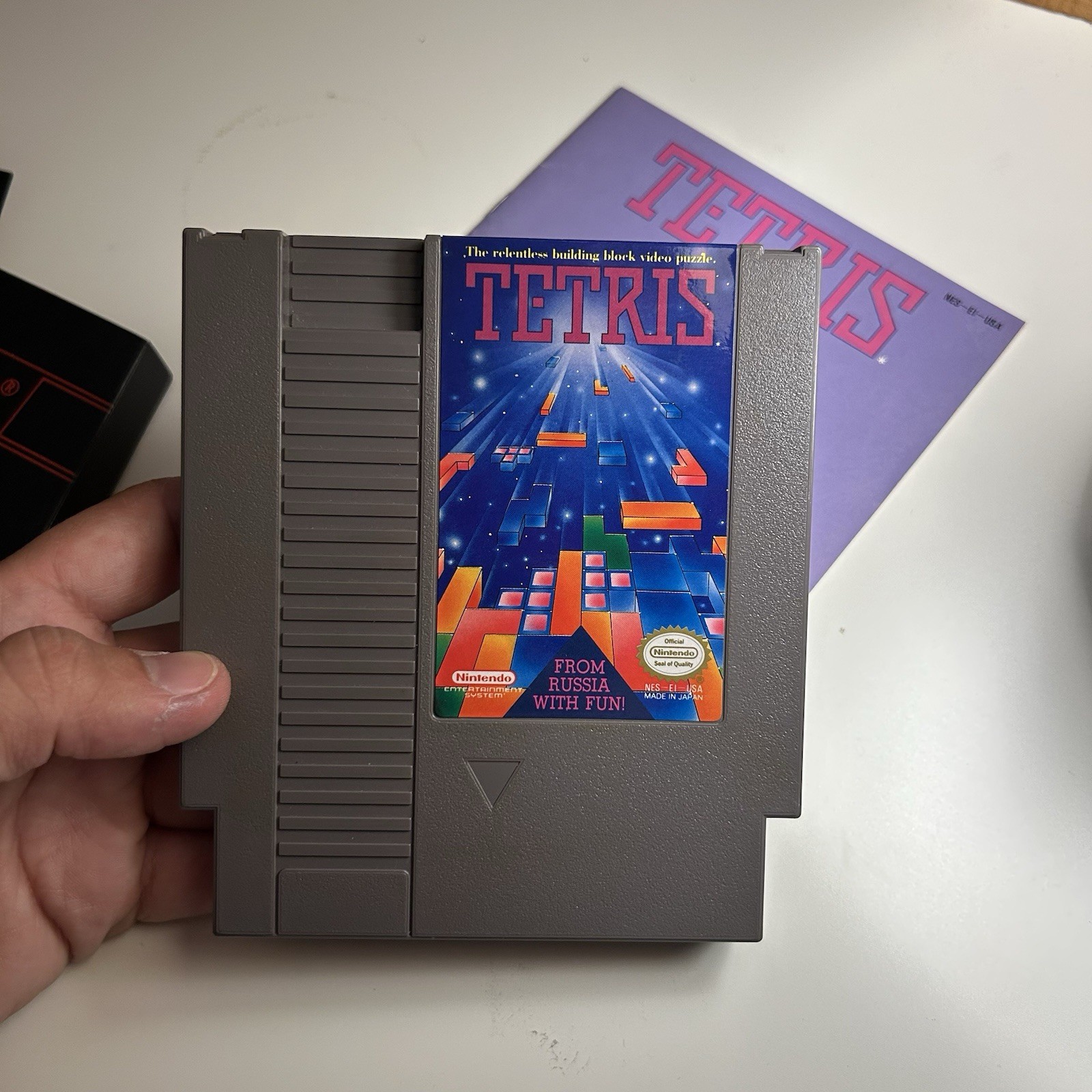 Tetris Nintendo NES 1985 Game Catridge & Manual Tested Fast Free Shipping USA