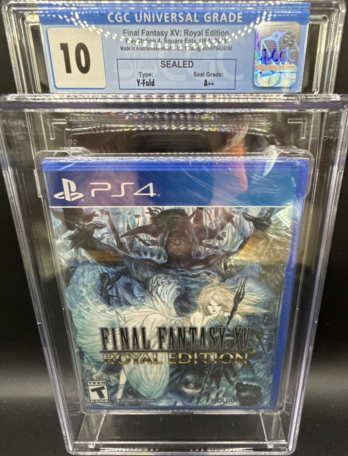 Final Fantasy XV Royal Edition PS4 CGC 10 A++ From Sealed Case Pack Perfect