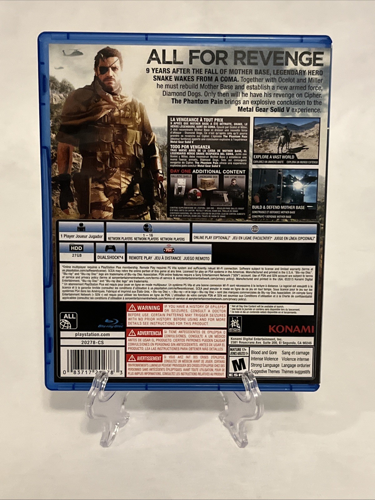 Metal Gear Solid V: Ground Zeroes & The Phantom Pain (Day One Edition) CIB