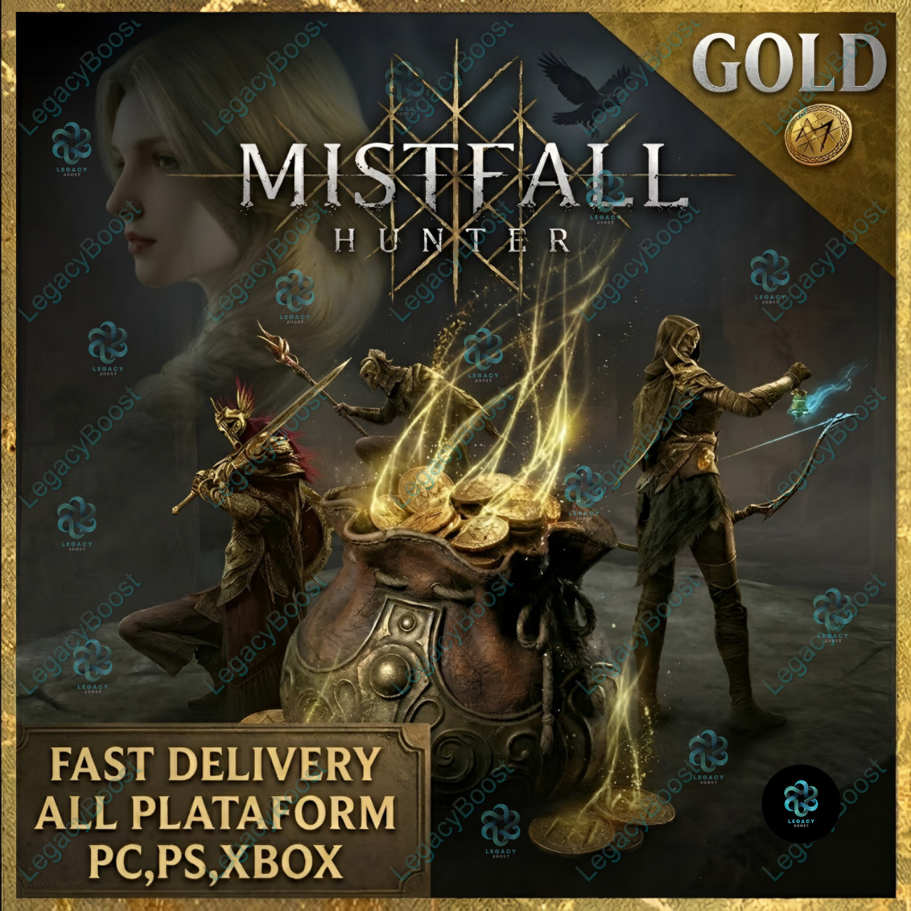 ⭐MISTFALL HUNTER GOLD⭐ COINS 10k (10.000) – 100k (100.000) GOLD ⭐ PC PS XBOX