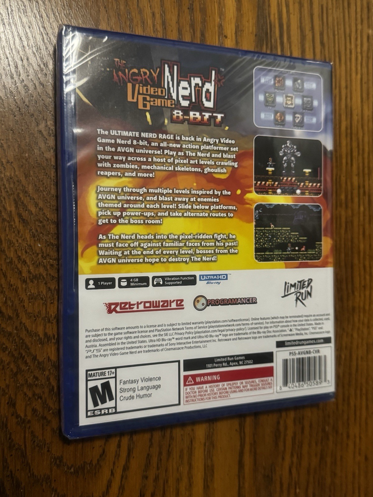 The Angry Video Game Nerd 8-Bit – PS5 PlayStation 5 NEW & Sealed! Limited Run