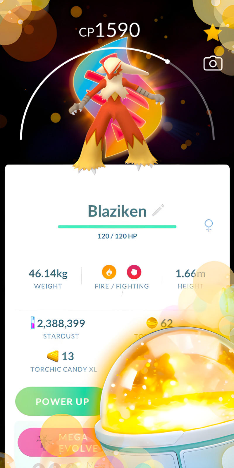 Blaziken Special Mega BG Go Tour 2026 + Lucky Trinket | Pokemon Tr-de Go
