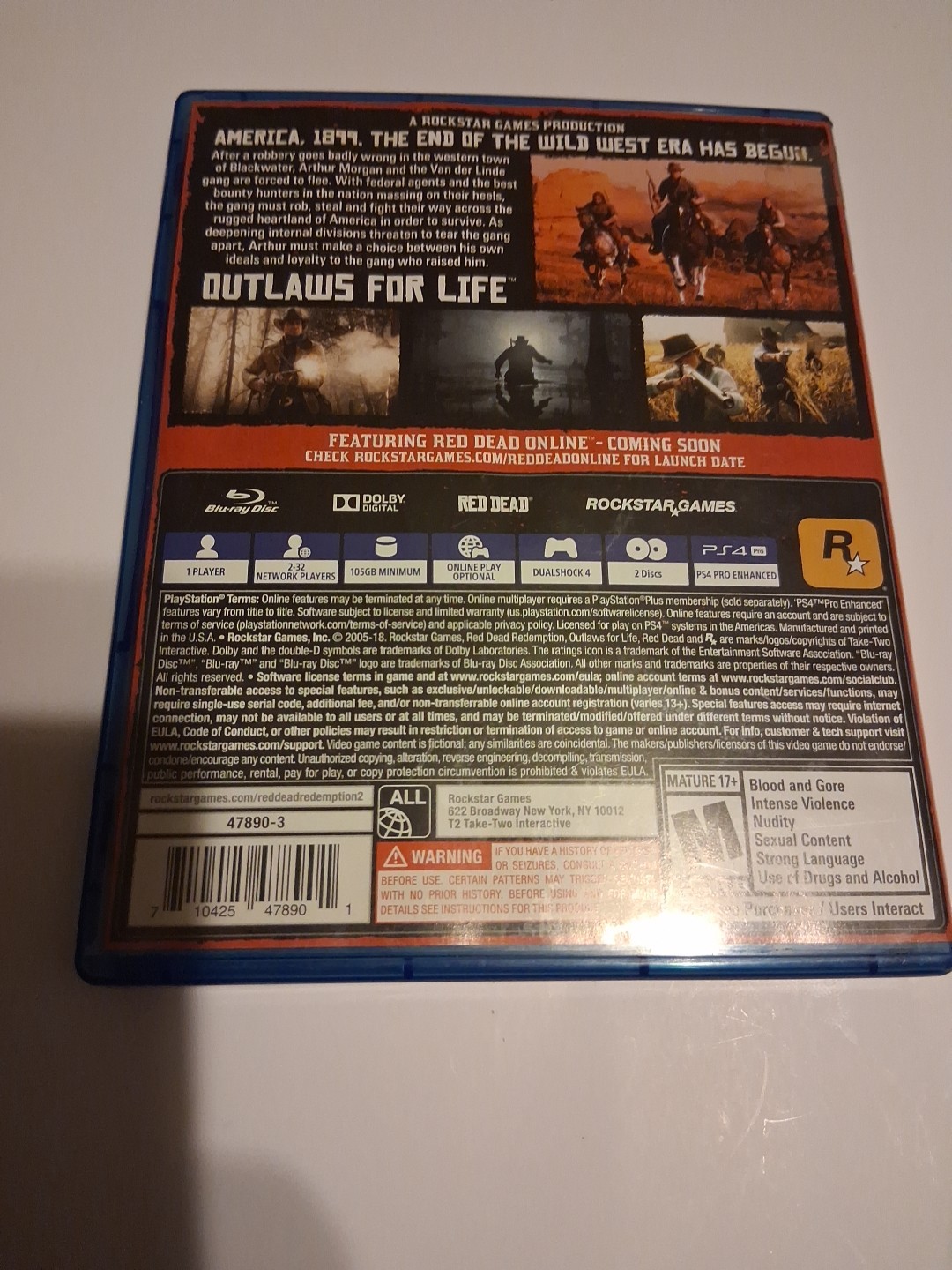 Red Dead Redemption 2 CIB With Map- Sony PlayStation 4