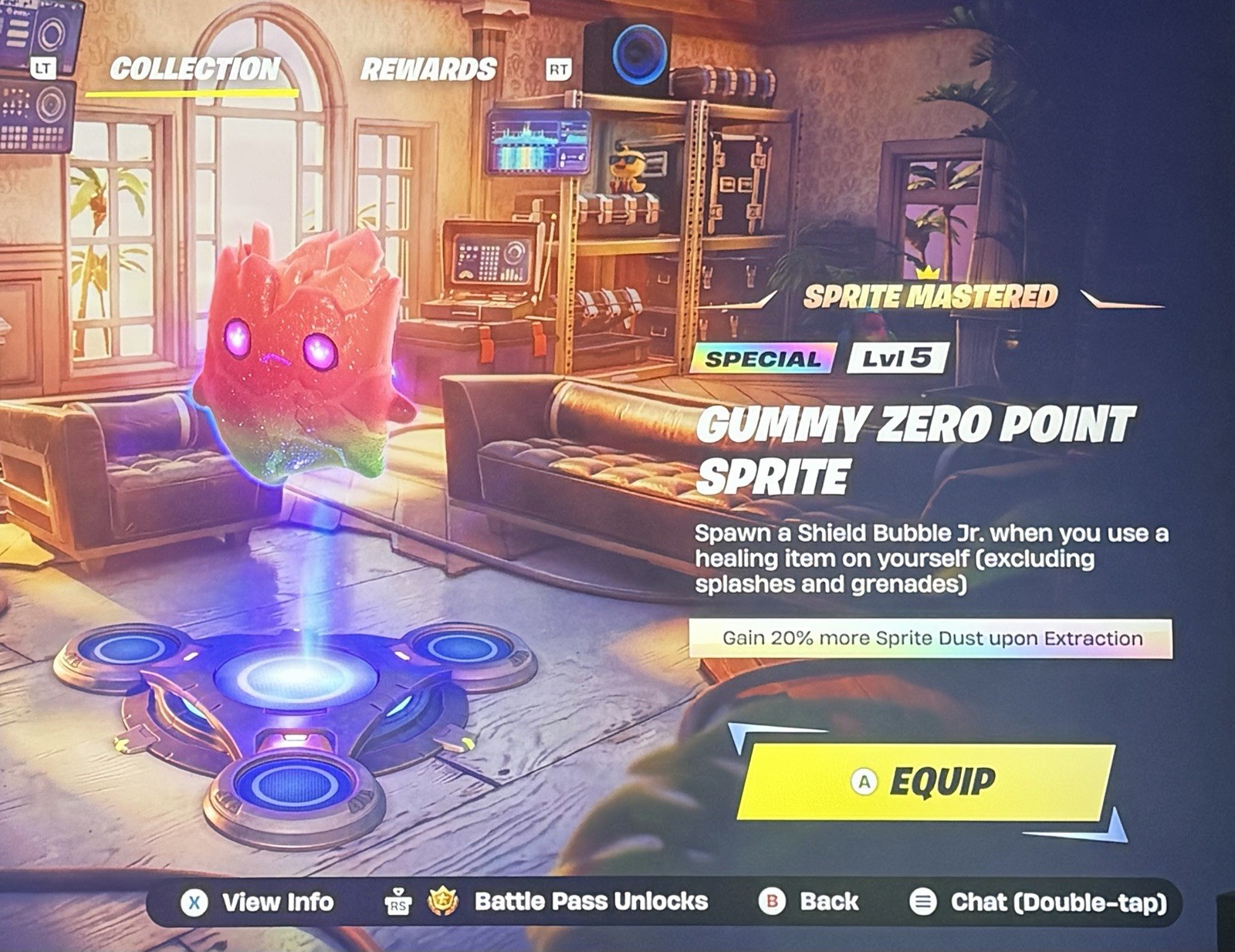 MASTERED GUMMY ZERO POINT SPRITE IN GAME FORTNITE