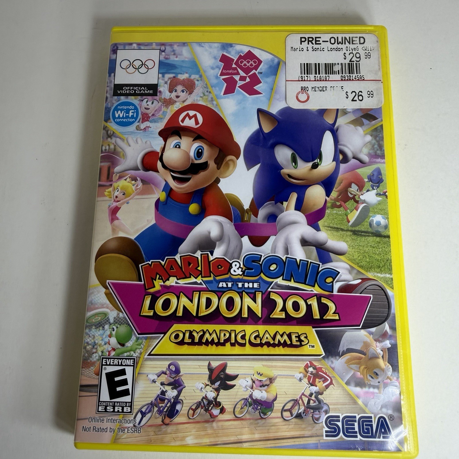 Mario And Sonic At The London Olympic Games Nintendo Wii 2012